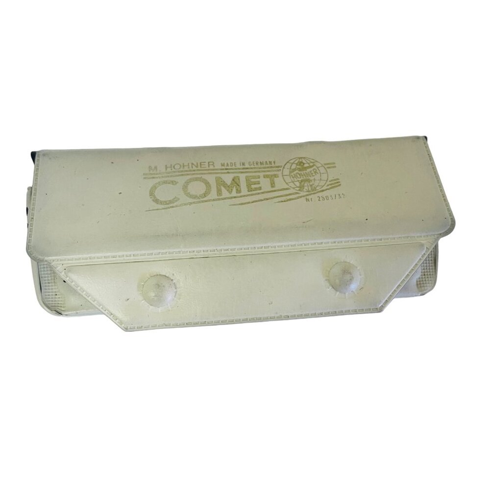 Vintage M. Hohner Comet Harmonica With Case Made In Germany
